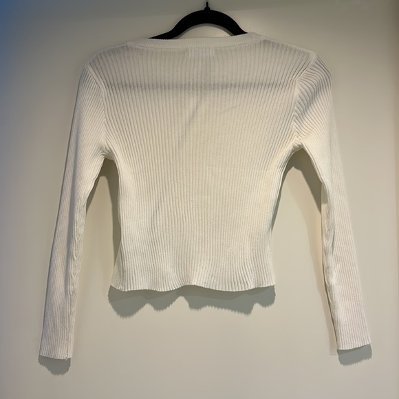 OAK + FORT - crop sleeve top - Picture 2 of 2